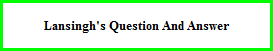 Lansingh's Question And Answer